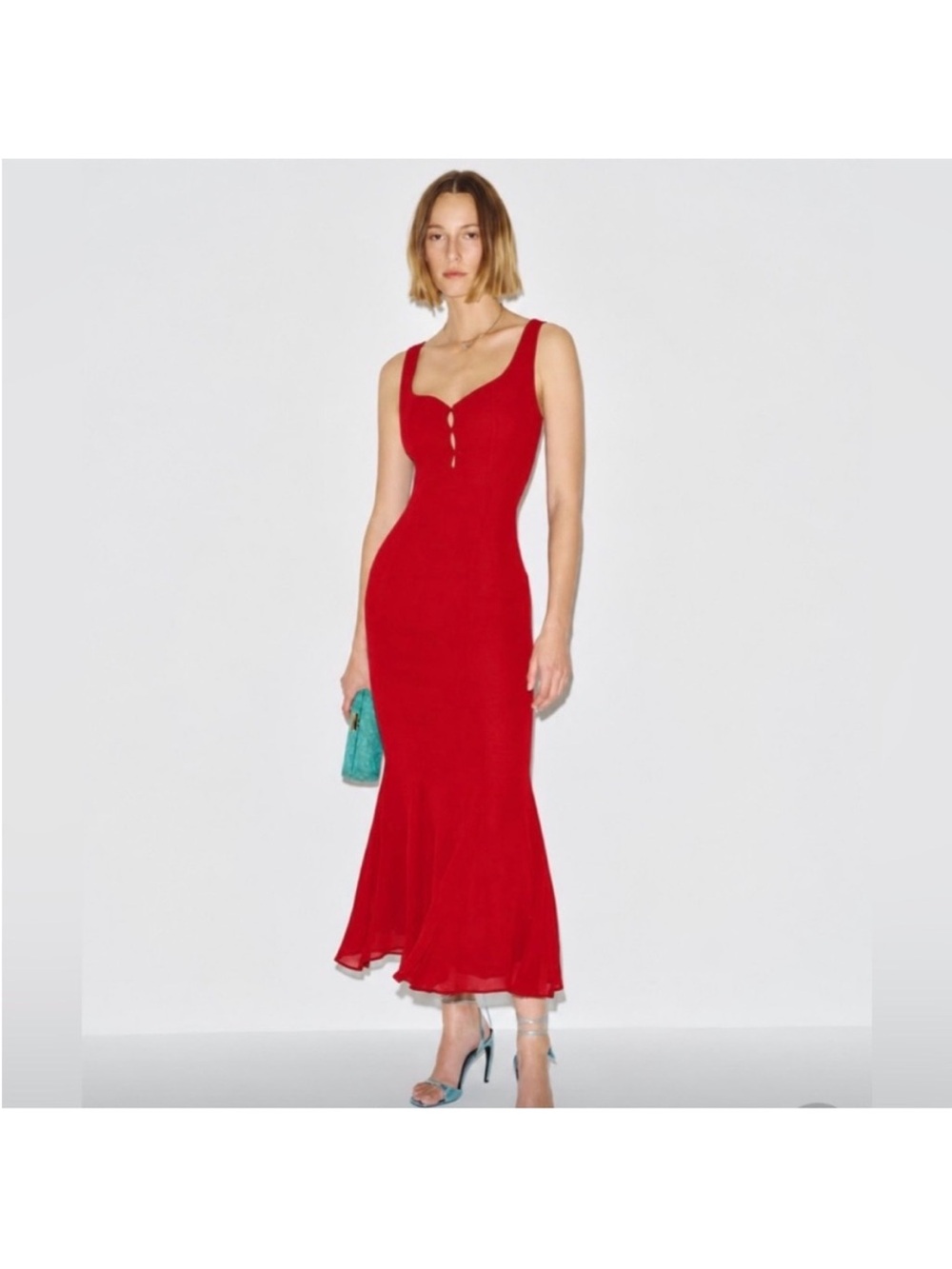 NWT Reformation SANGRE LAINE MIDI DRESS Size 8